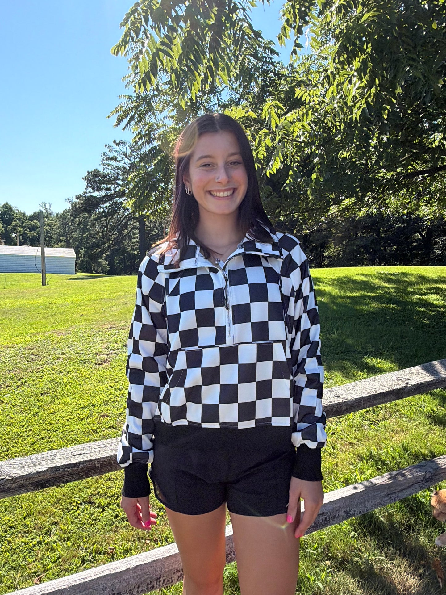 Checkered Pullover