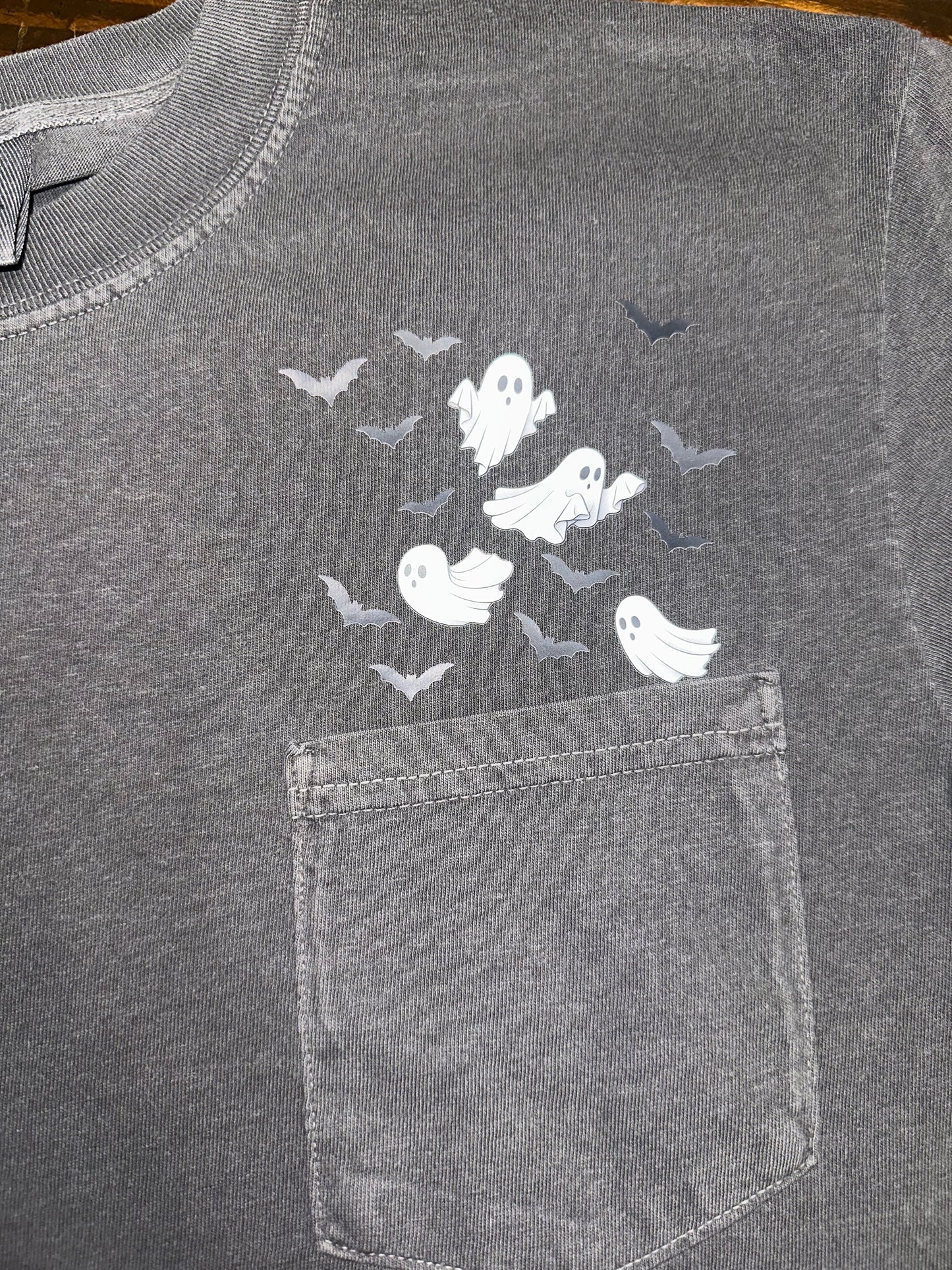 Comfort Colors Ghost Pocket Tee