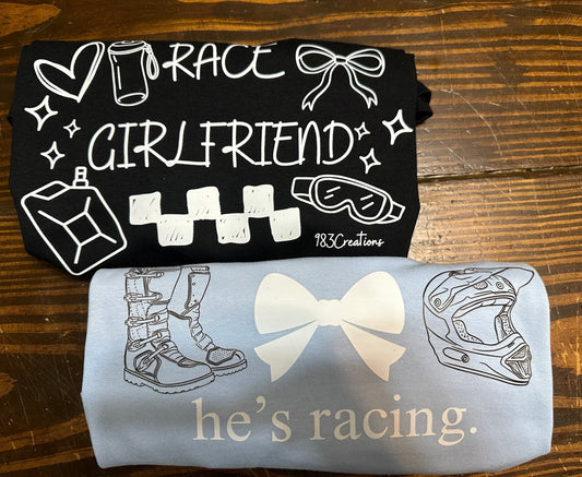 He’s Racing Graphic Tee