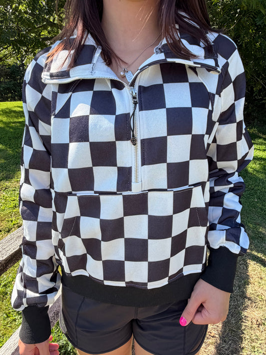 Checkered Pullover