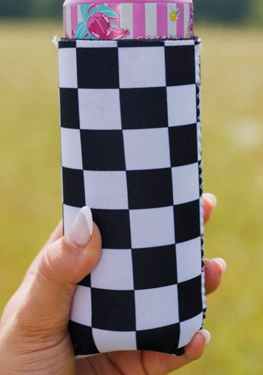 Checkered 2 pack of Koosies