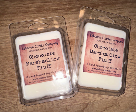 Chocolate Marshmallow Fluff Hand Poured Natural Soy Wax Melts