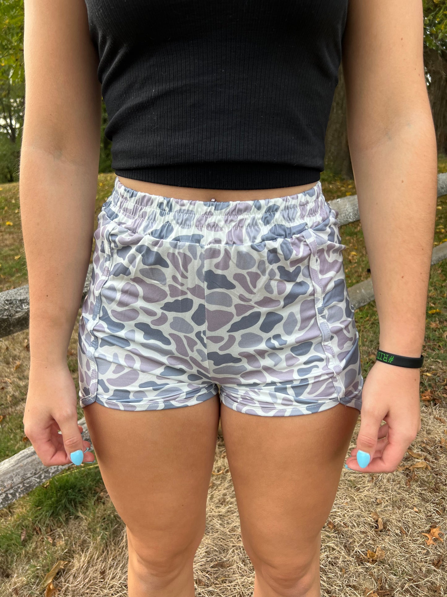 Grey Camo Shorts